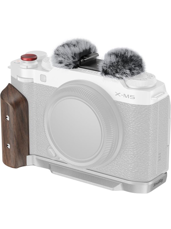 SmallRig 5261 L-Shape Mount Plate with Wooden Handle for FUJIFILM X-M5 Sliver