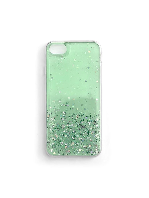 Wozinsky Star Glitter Shiny Glitter Cover Cover for Samsung Galaxy A72 4G Green