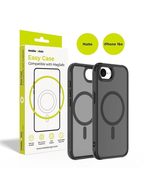 Mobile Origin Hybrid MagSafe Case - matte black - iPhone 17e/16e