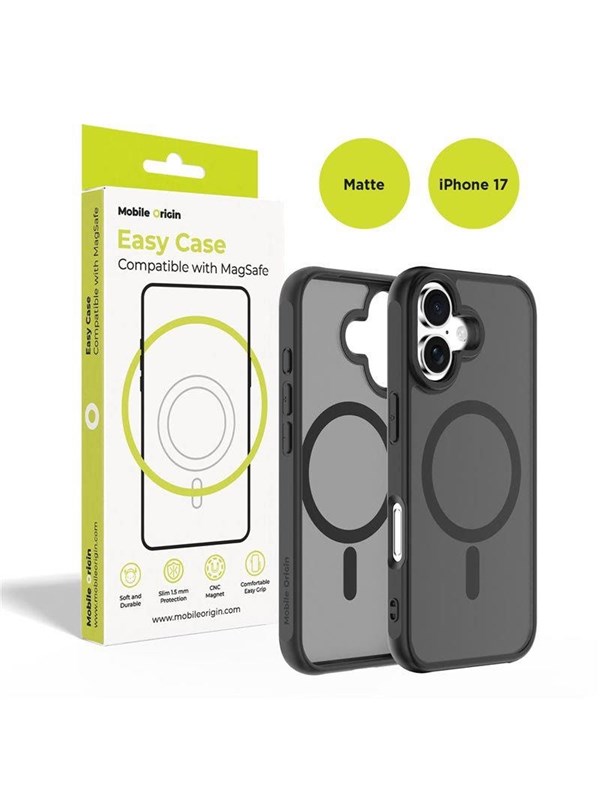 Mobile Origin Hybrid MagSafe Case - matte black - iPhone 17