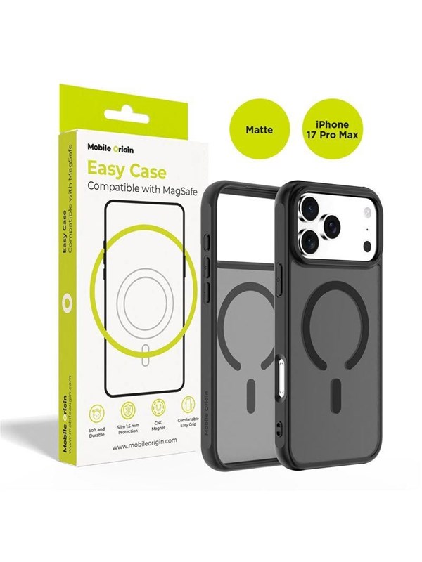 Mobile Origin Hybrid MagSafe Case - matte black - iPhone 17 Pro Max