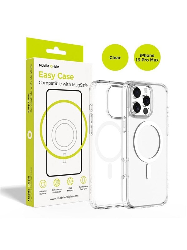 Mobile Origin Hybrid MagSafe Case - clear - iPhone 16 Pro Max