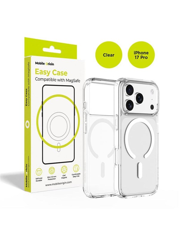 Mobile Origin Hybrid MagSafe Case - clear - iPhone 17 Pro