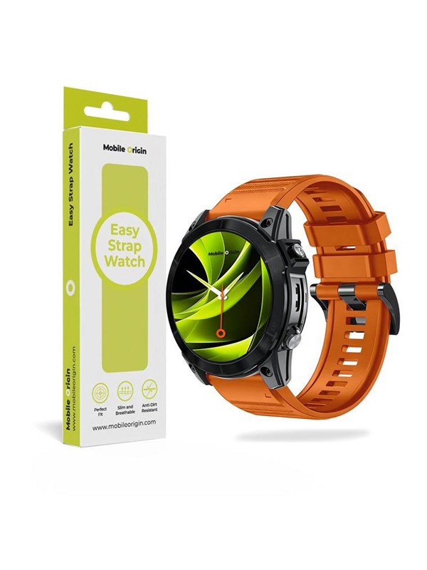 Mobile Origin Easy Strap Silicone Watch 26mm Orange