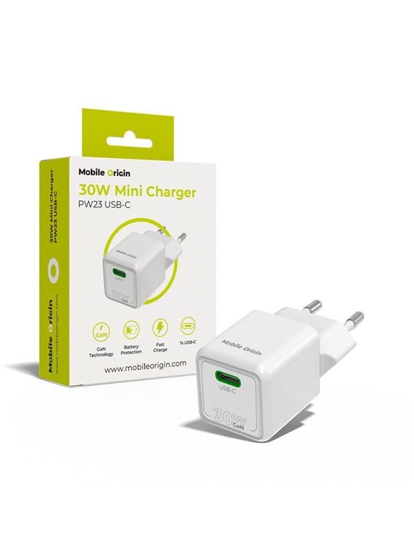 Mobile Origin 30W Mini Charger PW23 - USB-C