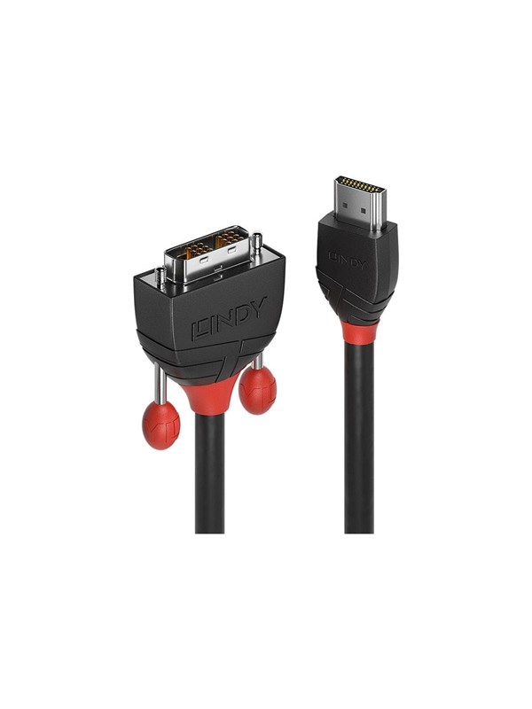 Lindy Black Line adapter cable - HDMI / DVI - 10 m