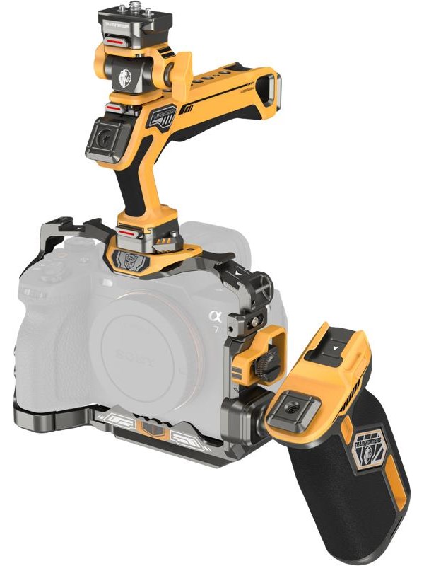 SmallRig 5518 HawkLock Quick Release Cage Kit for Sony A7R V/ A7 IV/ A7S III (Adv Ed) (Bumblebee)