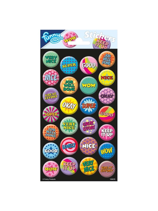 Funny Products Stickers Reward Junior 20 X 10 Cm Papier 26 Stuks