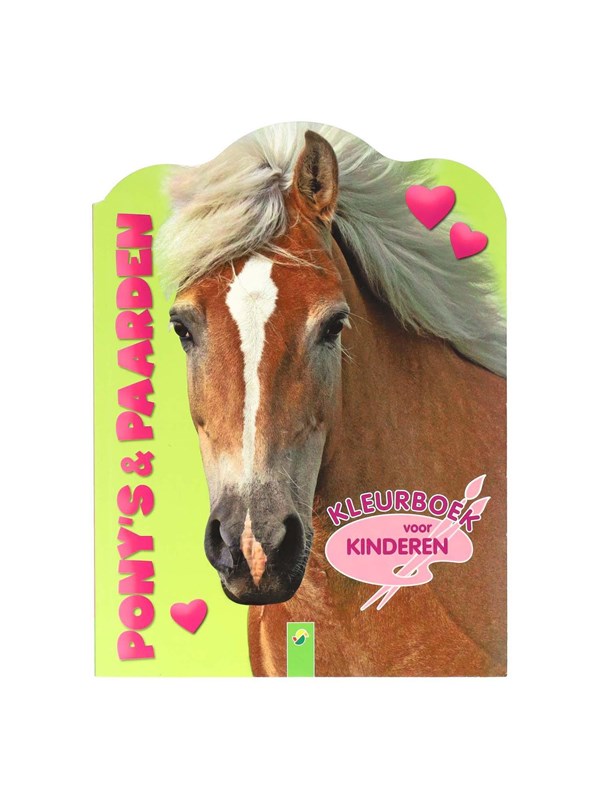Wins Holland kleurboek pony's en paarden voor kinderen 96 pagina's papier.
