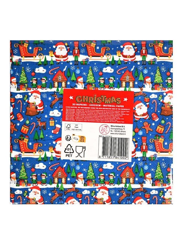 Wins Holland Christmas Napkins - 20 pcs.
