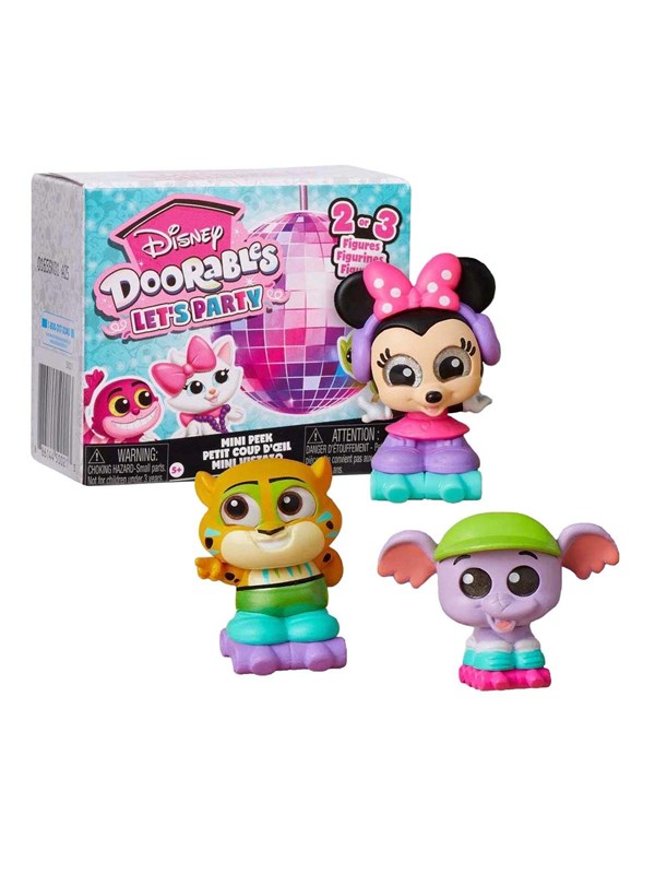 Disney Doorables 'Let's Party' Mini Peek - 2 tot 3 verzamelbare Disney figuurtjes
