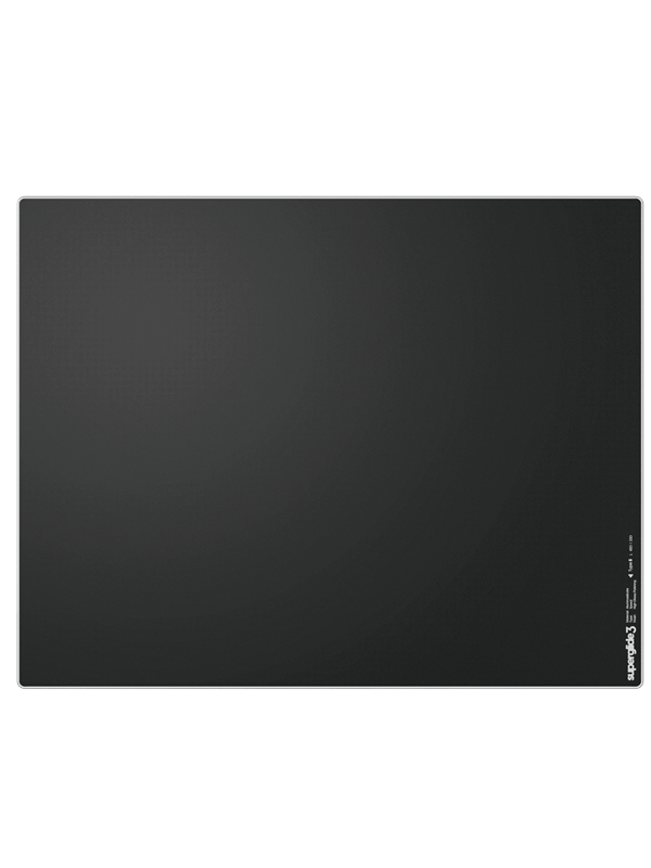 Superglide Glass Mousepad v3 Type‑S - Gaming Muismat - Zwart - Maat: L