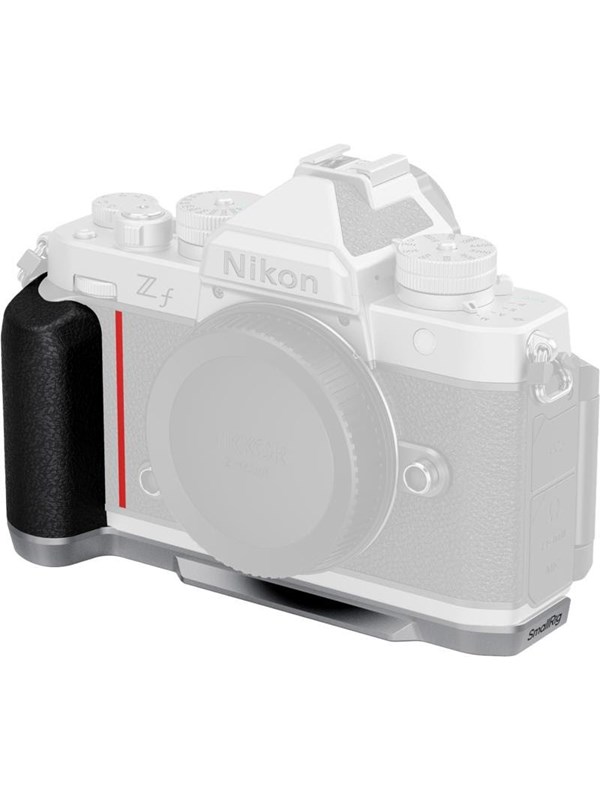 SmallRig 5706 L-Shaped Mount Plate with Silicone Handle for Nikon Z f Silver