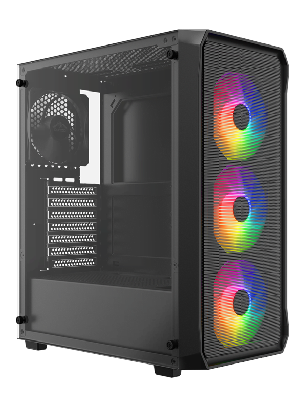 DUTZO C322 Mesh ARGB - Case - Miditower - Zwart