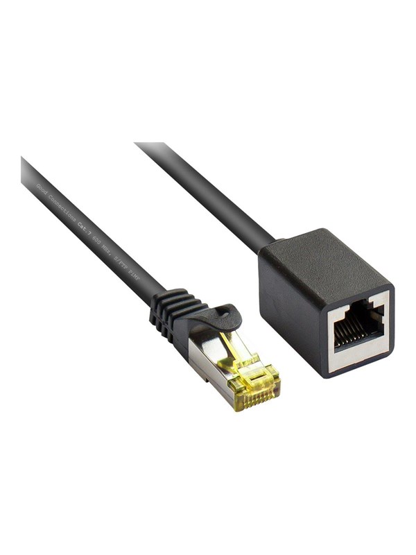 Alcasa electronik Good Connections RNS patch extension cable - 50 cm - black - Zwart - 0.5m
