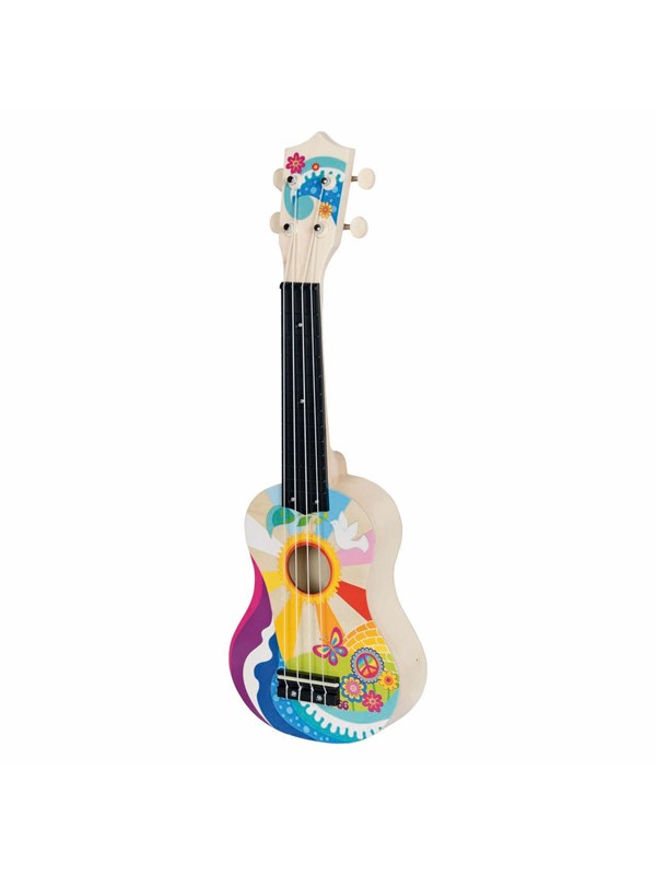 Goki Houten Ukelele Flower Power