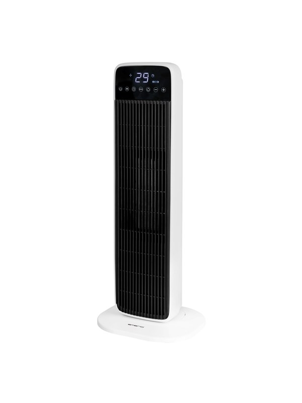 Emerio Ventilator Kachel PTC - 15 m² - 2 Temperaturen - Regelbare thermostaat - Oscillerend - Touch control - Indicatielampje - Timer - Afstandsbediening - Vorststand - FH-132333 Wit/Zwart