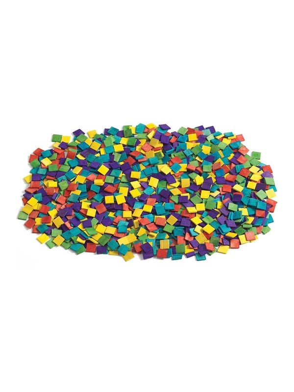 Colorations houten mozaïek knutselstenen 1000 stuks kleurrijk speelgoed.