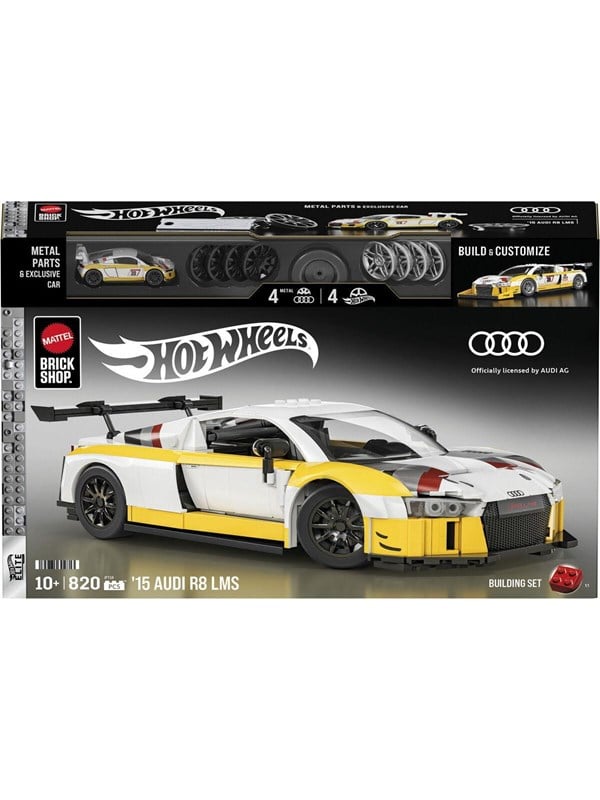 Mattel Brick Shop Hot Wheels Elite Serie - '15 Audi R8 LMS bouwspeelgoed - 820 onderdelen