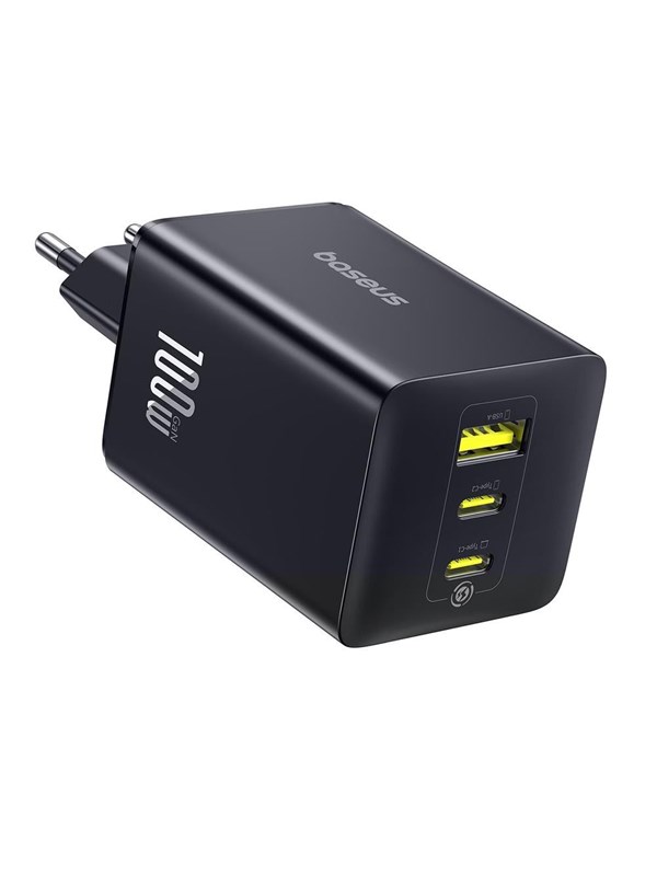Baseus EnerFill FE11 100W Wall Charger 2 x USB-C + USB-A - Black
