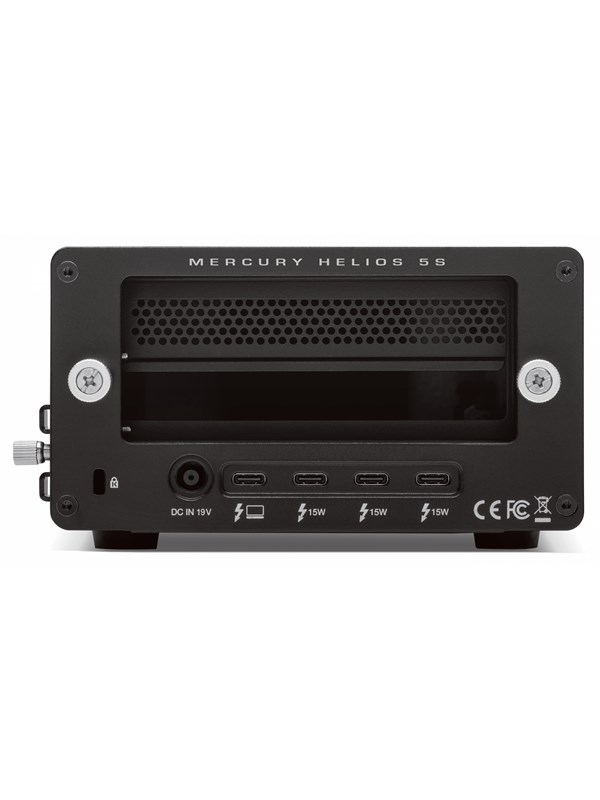 OWC Mercury Helios 5S - Werkstation Uitbreiding - PCIe-netwerkkaart, Opslag, 8K Video, Audio-DSP