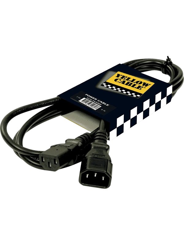 Yellow Cable PCEMF - IEC mannelijk/vrouwelijk verlengsnoer