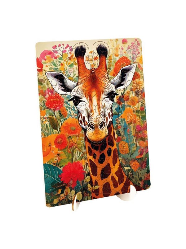 Creative Craft Group Wooden Puzzle Giraffe - Unique Shapes - 130 pcs. Hout