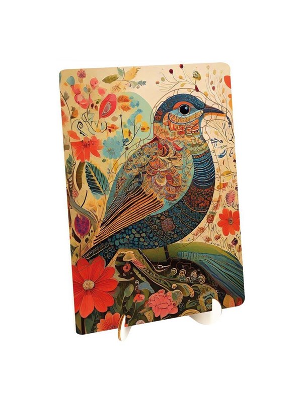 Creative Craft Group houten puzzel vogel met unieke vormen 130 stukjes.