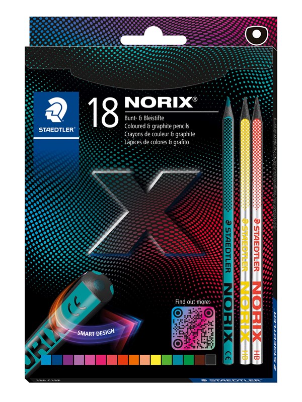 Staedtler Kleurpotlood NORIX Buntstift Set 100% PEFC 186 C18P 18 stuk(s)