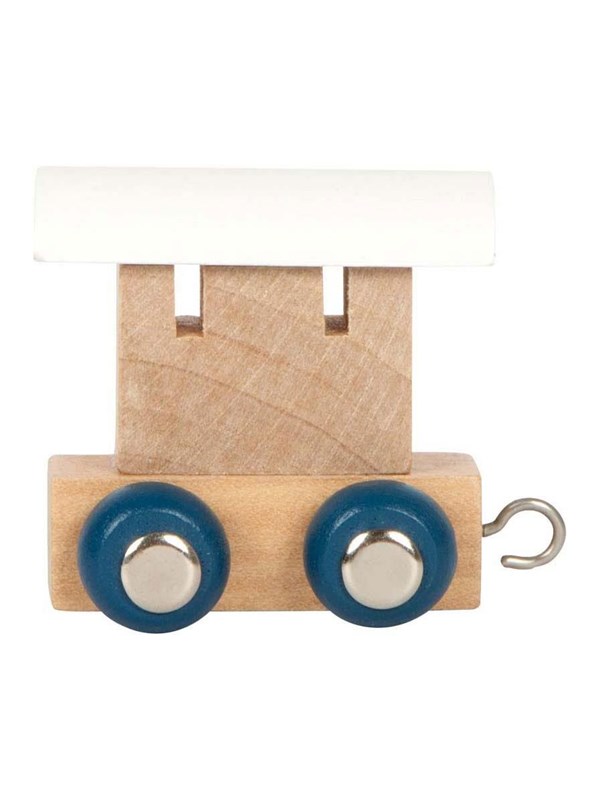 Small Foot - Wooden Letter Train Polar - Wagon White - 12 pieces