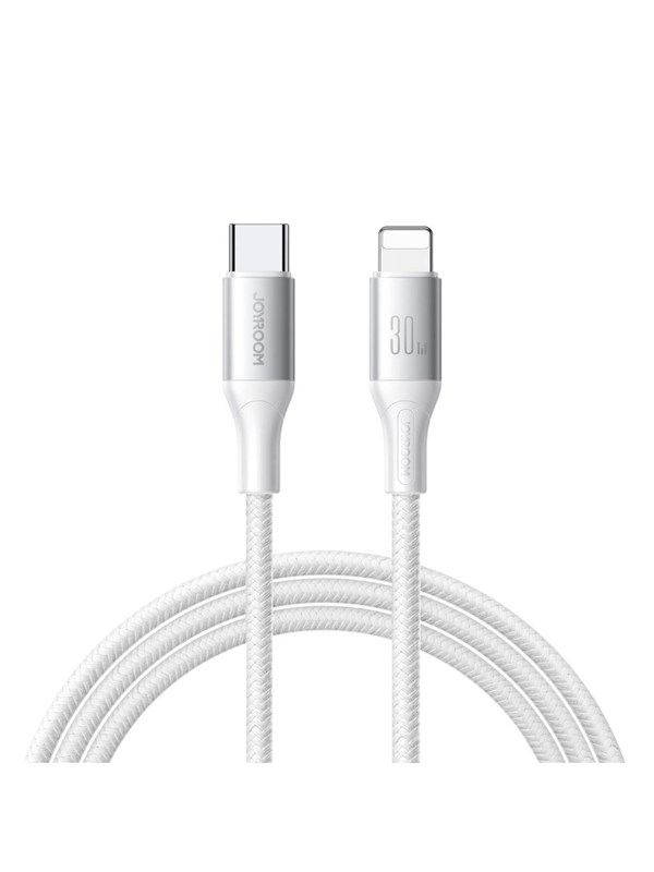 Joyroom S-A28 Flash Series 30W USB-C to Lightning cable 1m - white