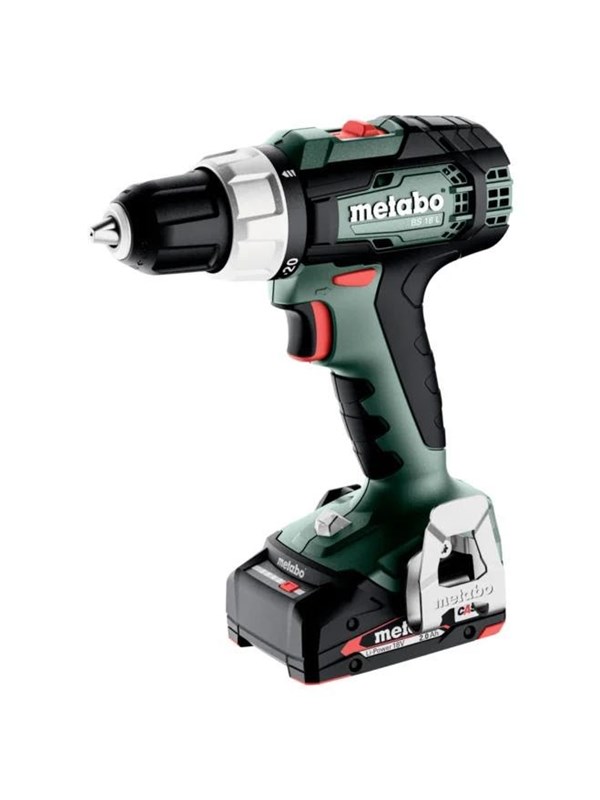 Metabo BS 18 L 614051500 Accu-schroefboormachine 18 V 2 Ah Li-ion Brushless, Incl. 2 accu's, Incl. koffer, Incl. lader