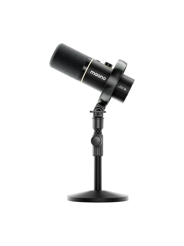 MAONO PD200W - Draadloze Podcast Microfoon - USB & XLR - Dynamische Microfoon - RGB - Noise Cancelling - Streaming & Podcast - Zwart