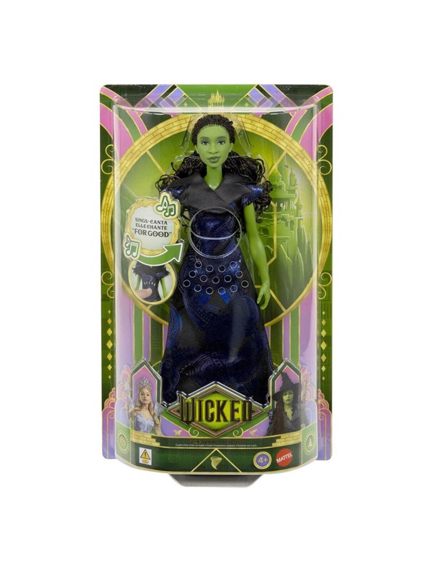 Wicked For Good zingende Elphaba Pop - Zingt 'For Good' - Zingende Modepop