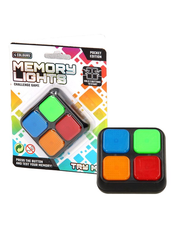 Johntoy Memory Lights Pocket Editie Met Licht En Geluid 5 Cm