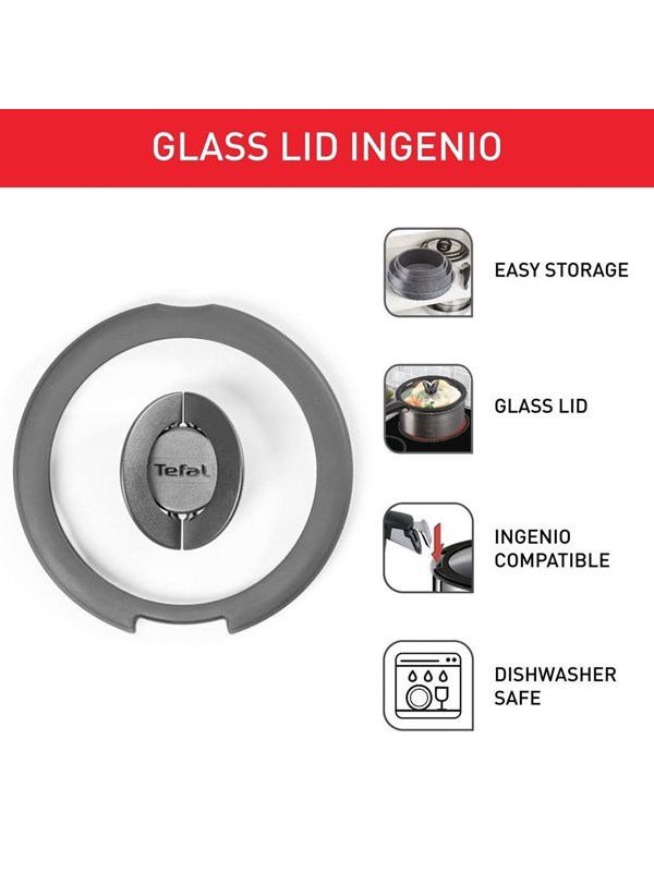Tefal Ingenio glass lid 22 cm