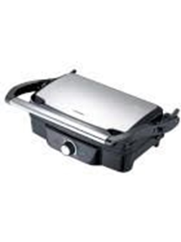 Melissa Panini en Contactgrill - Tosti apparaat 1600W - 28 x 17 cm - 16240108 - Zwart RVS