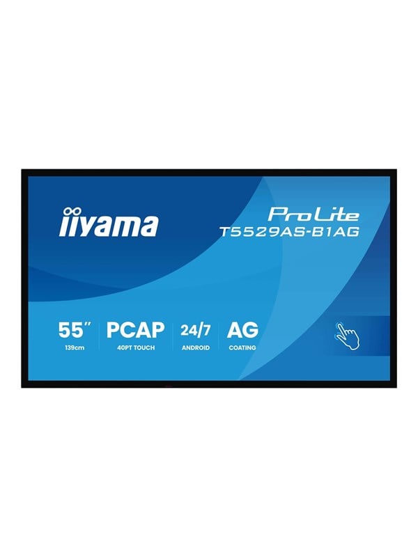 iiyama ProLite T5529AS-B1AG 55" Class (54.6" viewable) LED-backlit LCD display - 4K - for digital signage