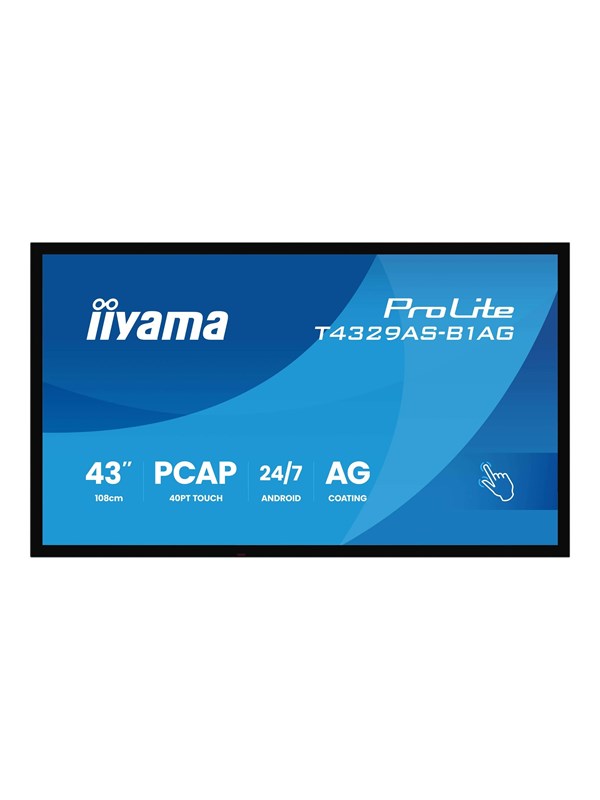 iiyama ProLite T4329AS-B1AG 43" Class (42.5" viewable) LED-backlit LCD display - 4K - for digital signage