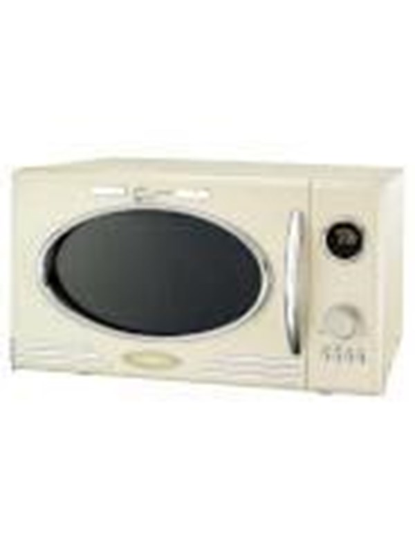 Melissa Vrijstaande Solo-Magnetron met Grill - 23 liter - 800W - Retro - 16330128 - Crème Wit