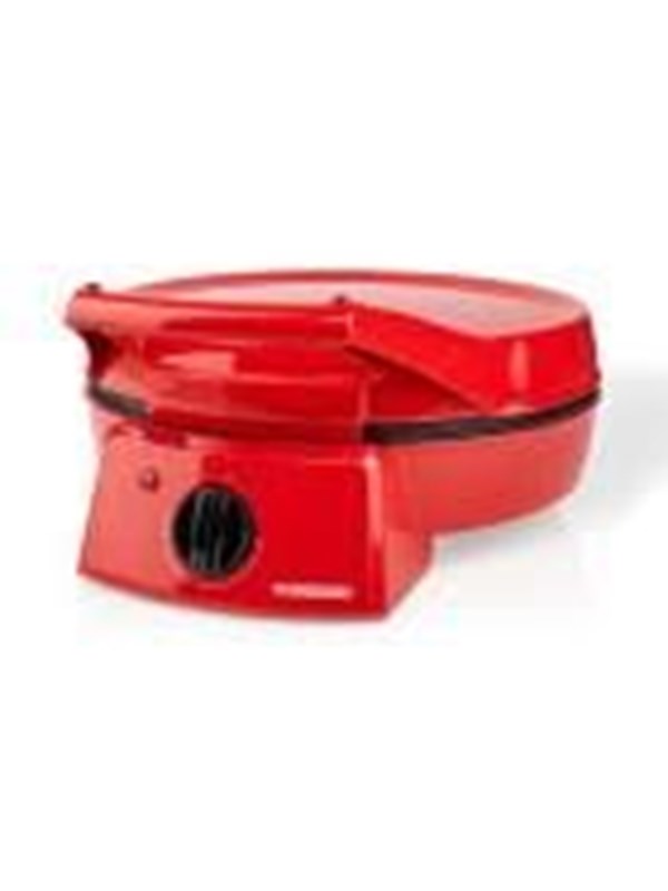 Melissa 16310237 - Pizzamaker en tafelgrill in één - 30 cm bakplaat en grillplaat, 1800 W vermogen en nauwkeurige temperatuurregeling - Rood