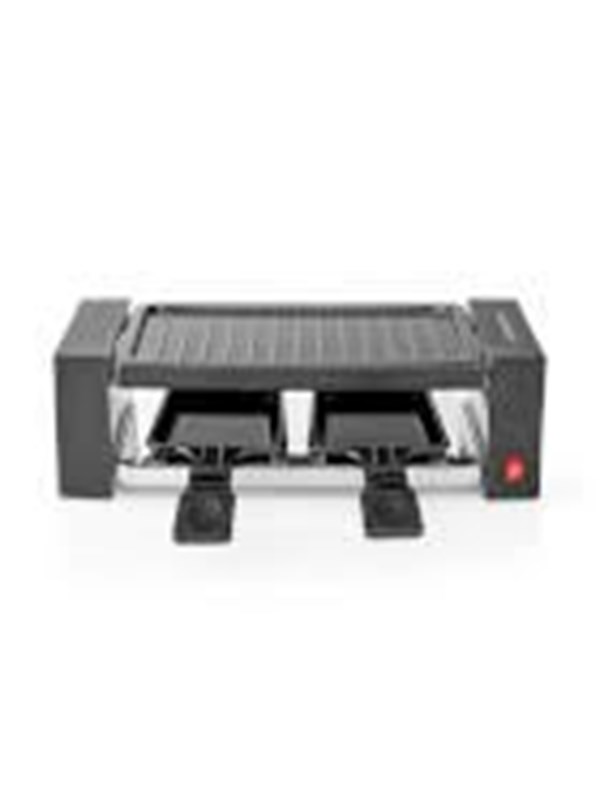 Melissa Gourmetstel voor 2 Personen - 400W - Grillplaat 23x10cm - 2 Raclette Pannetjes met Antiaanbaklaag - 16300031 - Zwart