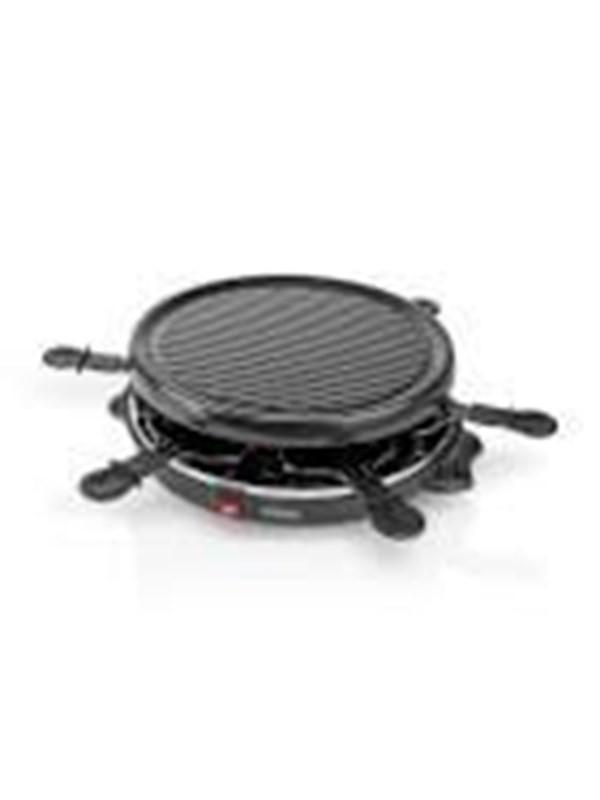 Melissa 16300032 - Raclette en Gourmetset - 6 Personen - 800 W - Ø 29 cm - Antiaanbaklaag