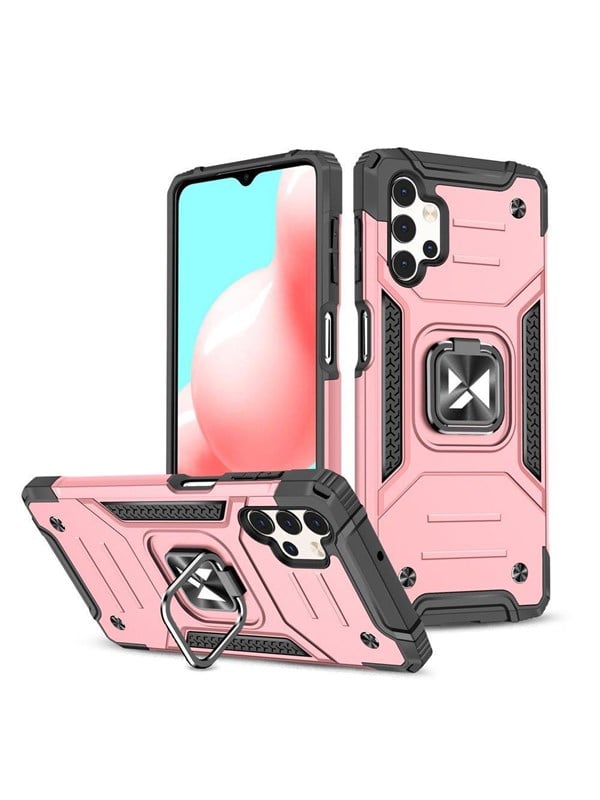 Wozinsky Ring Armor Armored Hybrid Case Cover + Magnetic Holder Samsung Galaxy A73 Gold