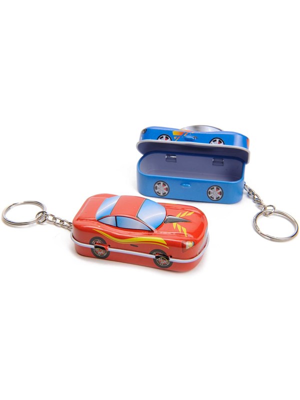 Duckiez Sleutelhanger Doosje Metaal Auto - 1 stuk