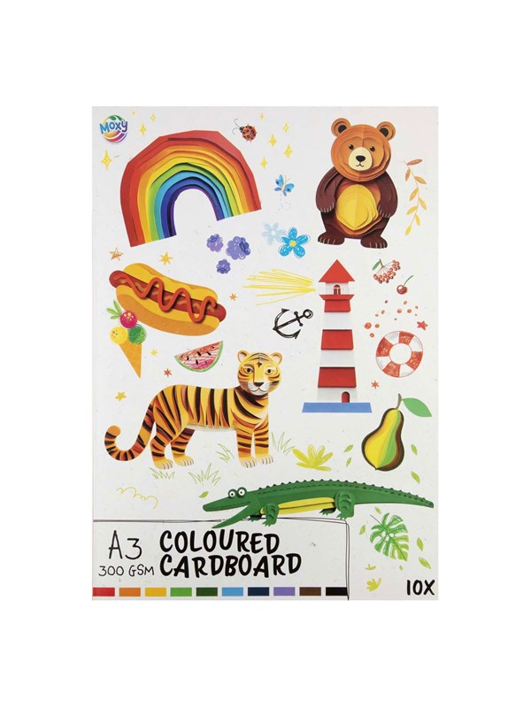 Creative Craft Group Coloured cardboard A3 10 sheets - 10 colours 300 gsm