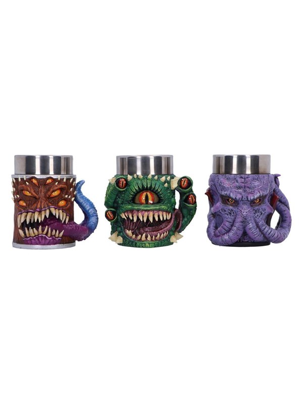 Nemesis Now - Mini Monster - Set of 3 Tiny Tankards 8.8cm - Mokken