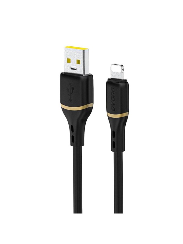 Dudao L25L 30W USB-A Cable - Lightning with Soft Silicone Braided Lightning 1m - Black