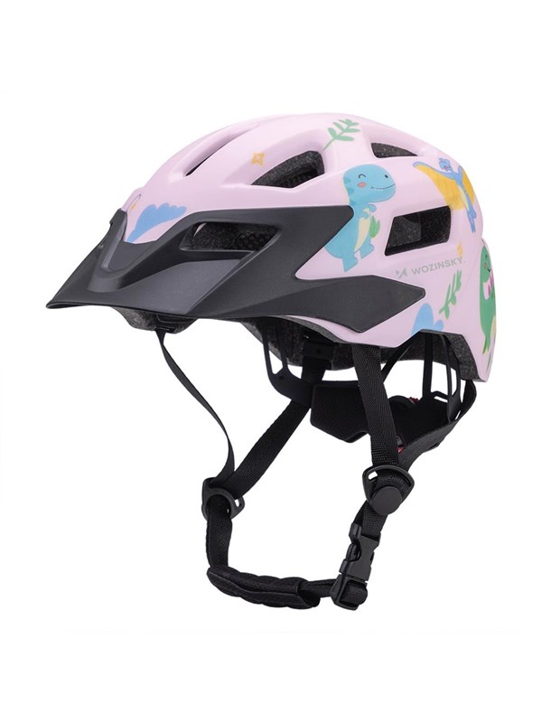 Wozinsky Children's MTB Bicycle Helmet with Detachable Visor 48-52 cm - Pink