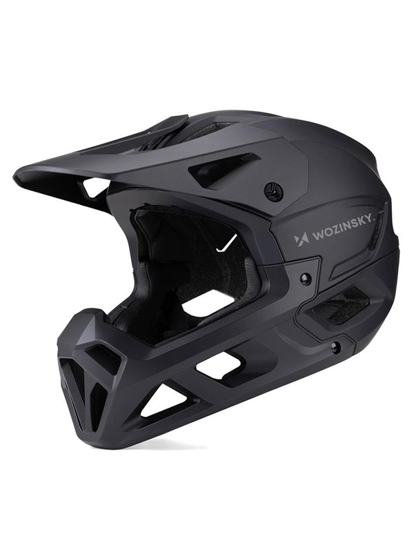 Wozinsky Fullface Bicycle Helmet with Detachable Visor 55-57 cm - Black